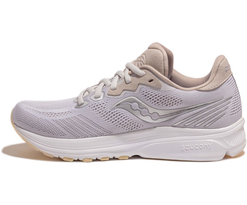 Beige Women's Saucony Ride 14 Running Shoes | 7496-YDHJU