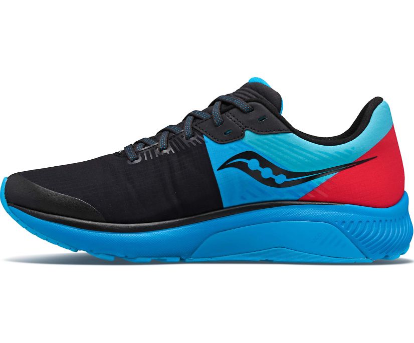 Black / Blue / Red Women's Saucony Guide 14 Runshield Running Shoes | 8510-WNKVX