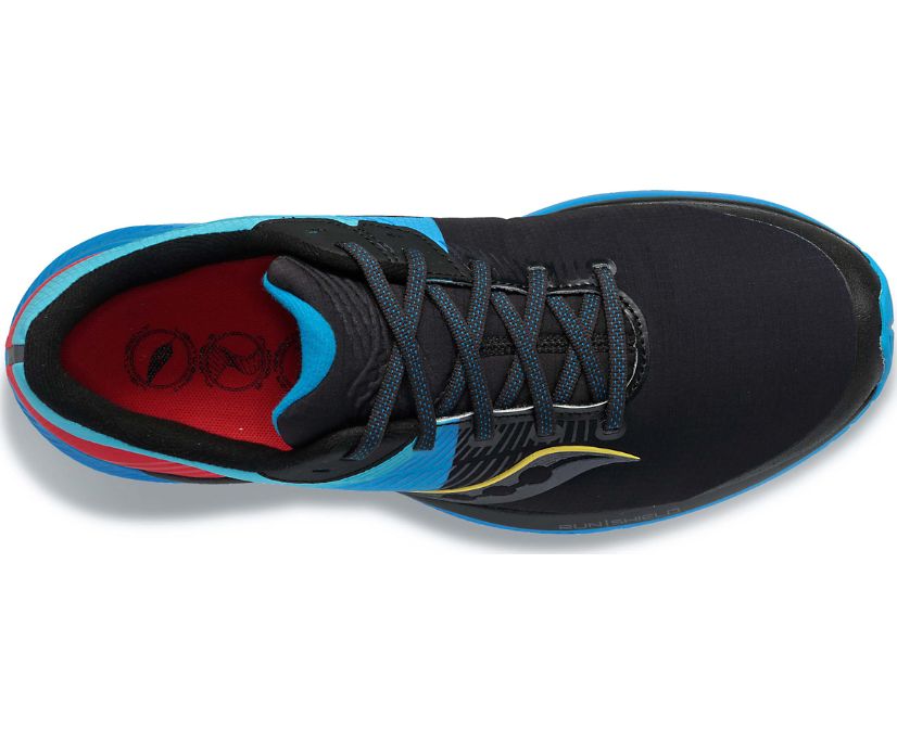 Black / Blue / Red Women's Saucony Guide 14 Runshield Running Shoes | 8510-WNKVX