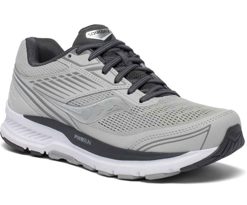 Black / Grey Women's Saucony Echelon 8 Wide Running Shoes | 9701-XUKSV