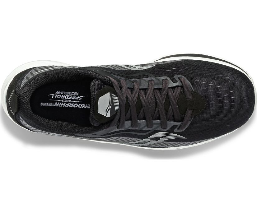 Black / Grey Women's Saucony Endorphin Speed 2 Running Shoes | 7864-BKXES