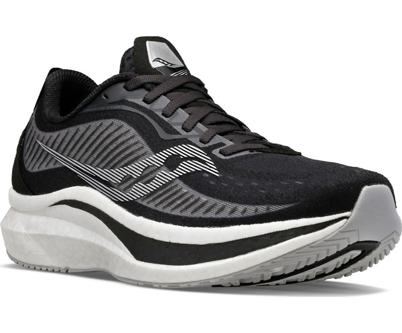 Black / Grey Women's Saucony Endorphin Speed 2 Running Shoes | 7864-BKXES