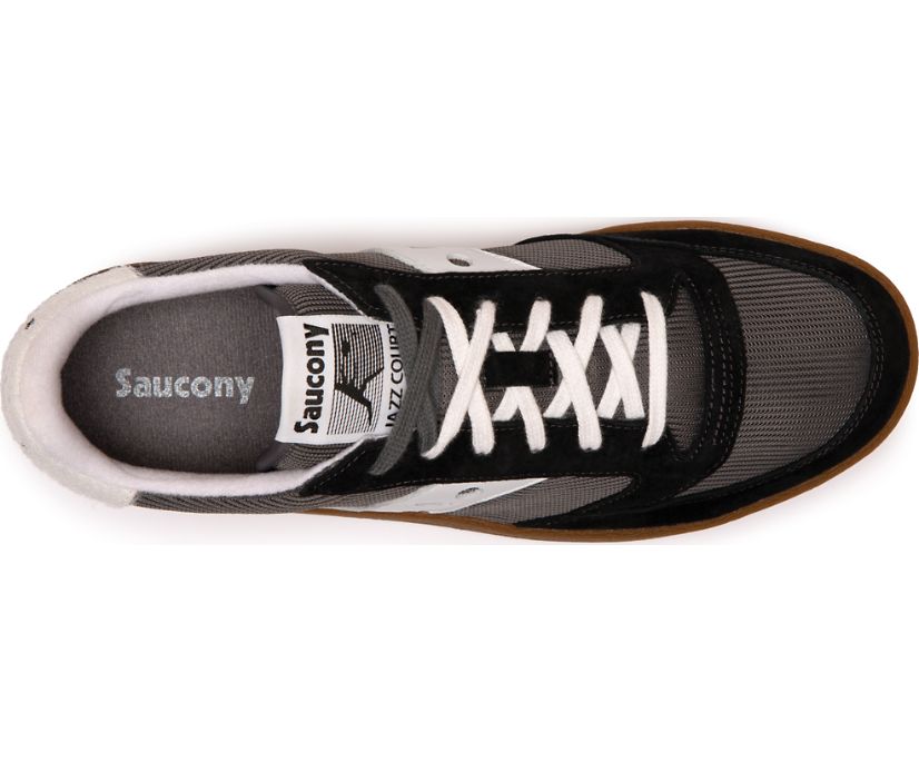 Black / Grey Women's Saucony Jazz Court Originals | 7528-UHATR