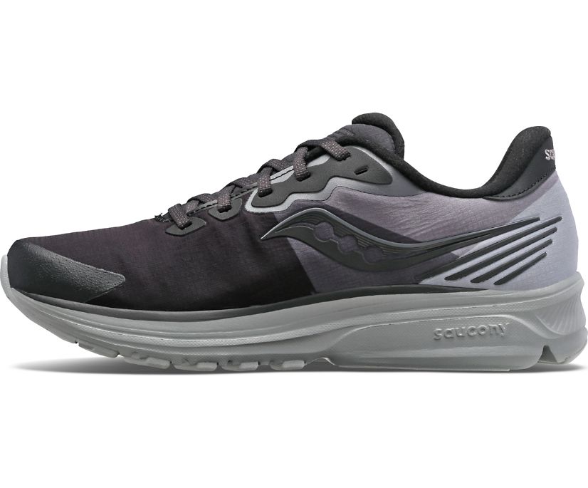 Black / Grey Women's Saucony Ride 14 Runshield Running Shoes | 1579-MOQWV