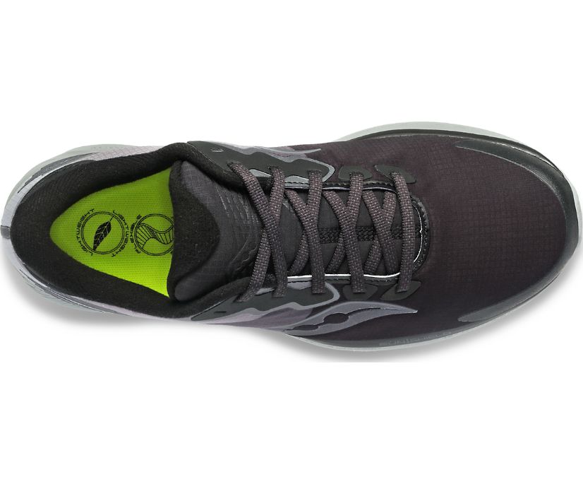 Black / Grey Women's Saucony Ride 14 Runshield Running Shoes | 1579-MOQWV