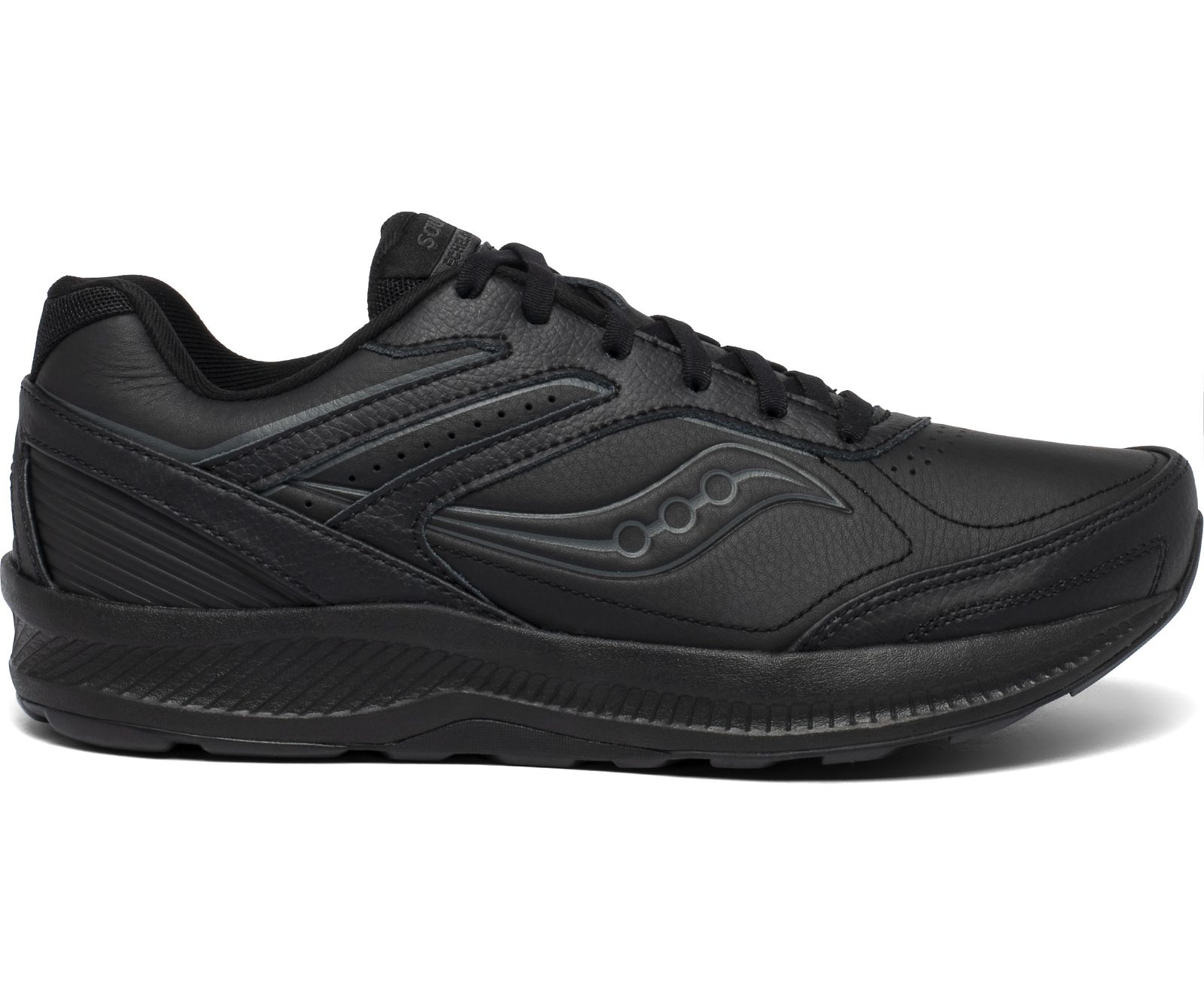 Black Men\'s Saucony Echelon Walker 3 Extra Wide Walking Shoes | 4126-LBPFH