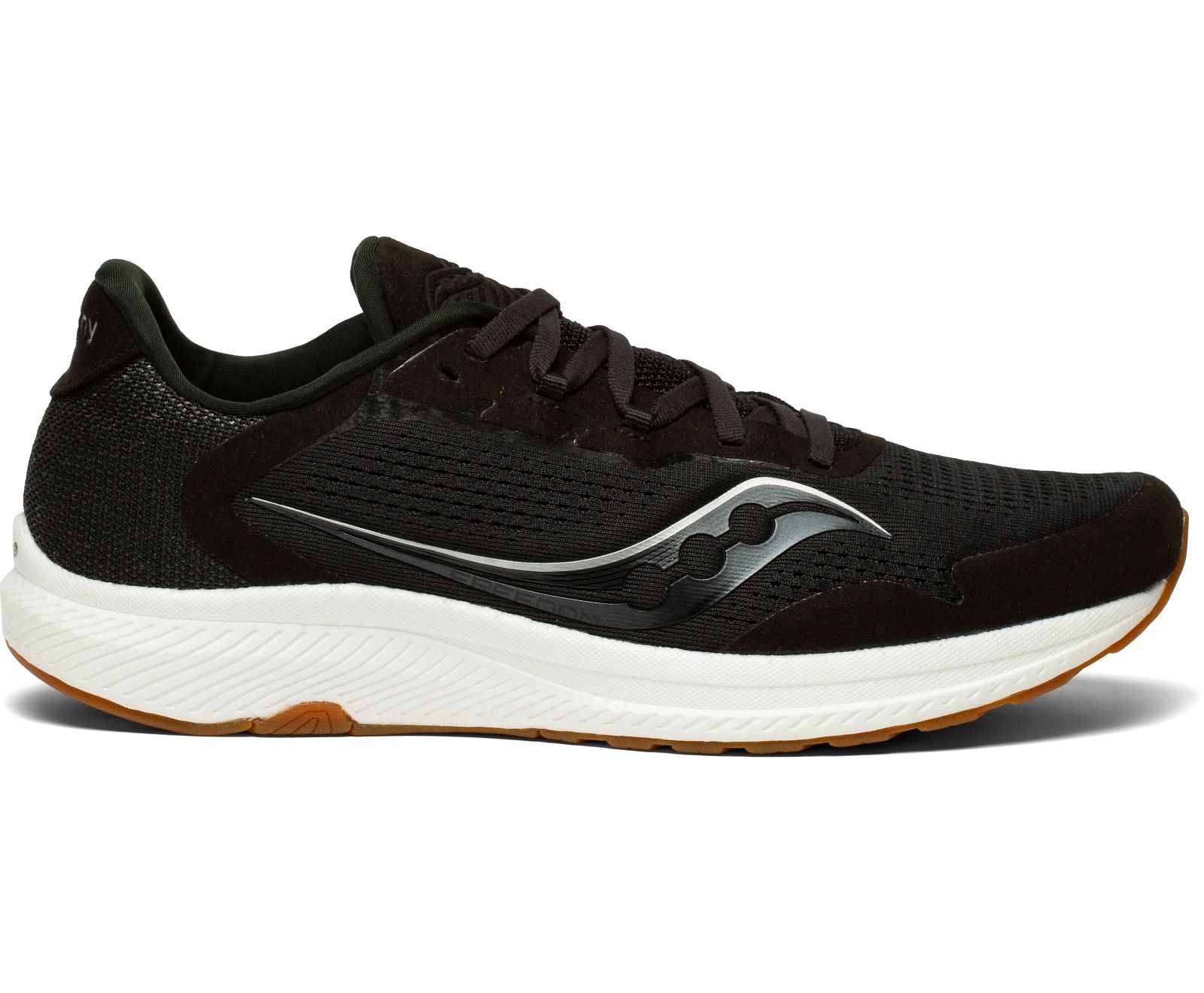 Black Men\'s Saucony Freedom 4 Running Shoes | 7459-JTXFS