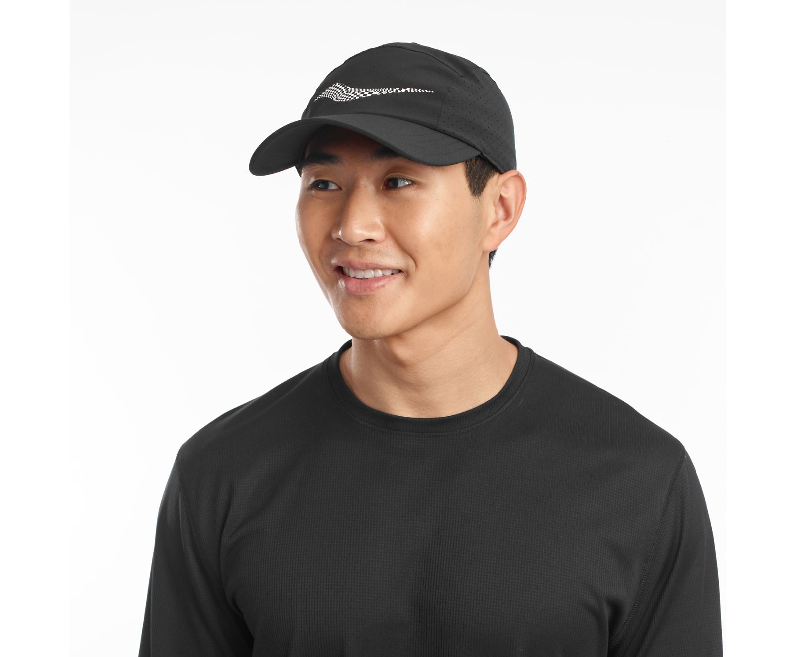 Black Men\'s Saucony Outpace Hats | 5687-DHGRX