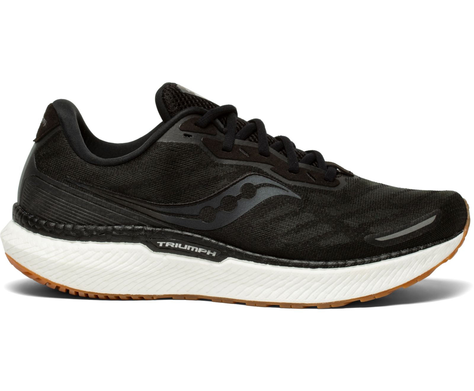 Black Men\'s Saucony Triumph 19 Running Shoes | 1503-IQHTK