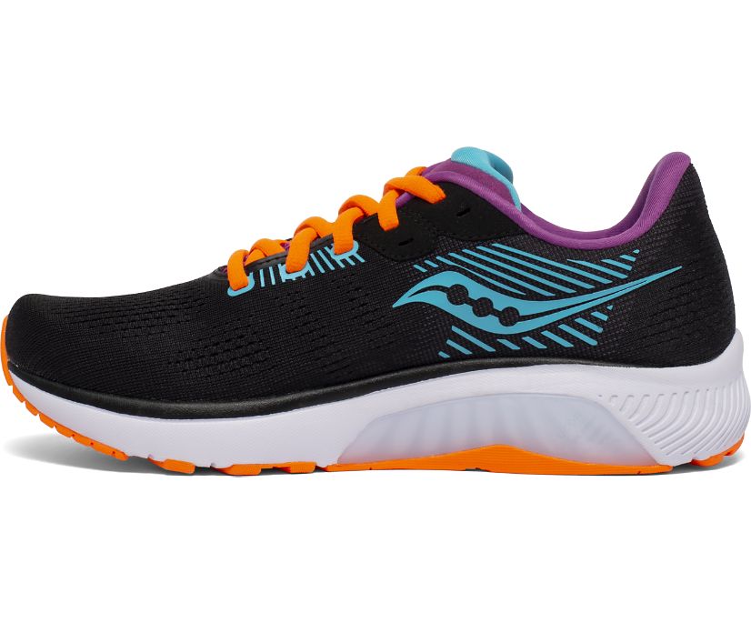 Black / Orange Women's Saucony Guide 14 Running Shoes | 1967-KQYLS