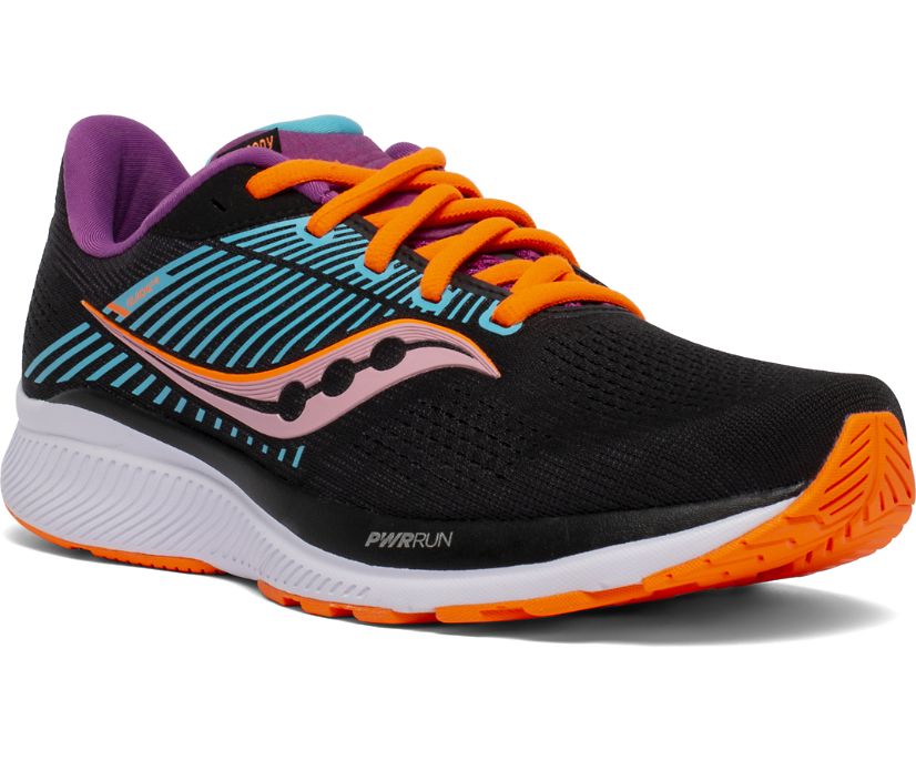 Black / Orange Women's Saucony Guide 14 Running Shoes | 1967-KQYLS