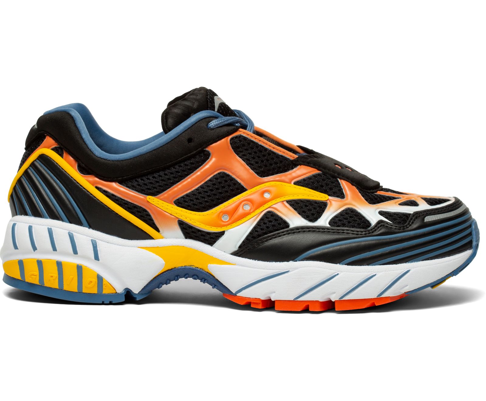 Black / Orange / Yellow Men\'s Saucony Grid Web Originals | 2306-VZXFD