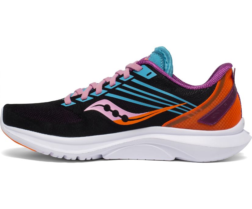 Black / Purple / Orange Women's Saucony Kinvara 12 Running Shoes | 6139-JPZML