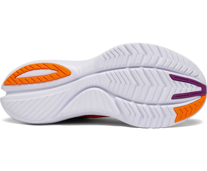 Black / Purple / Orange Women's Saucony Kinvara 12 Running Shoes | 6139-JPZML