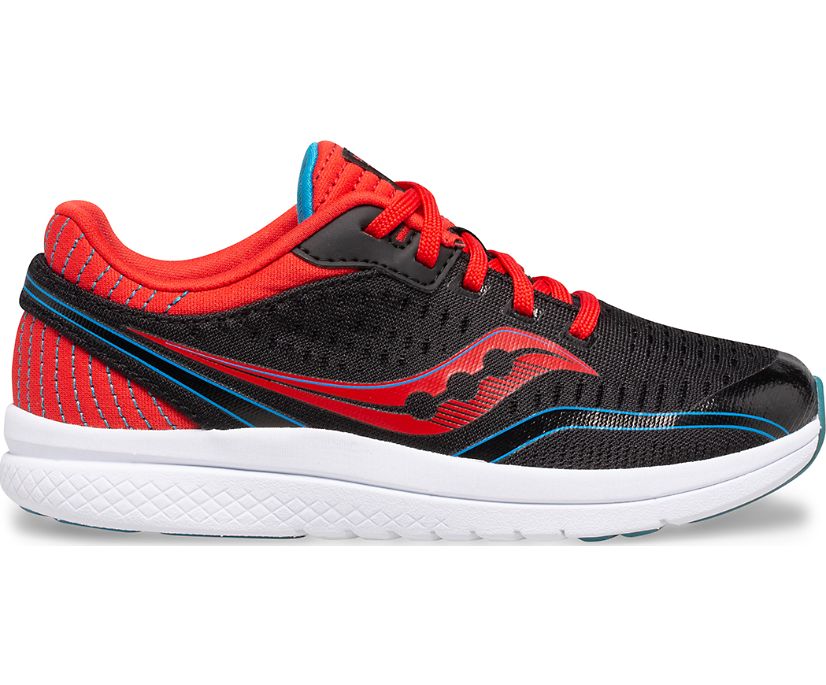 Black / Red / Blue Kids' Saucony Kinvara 11 Sneakers | 0986-PLDOF