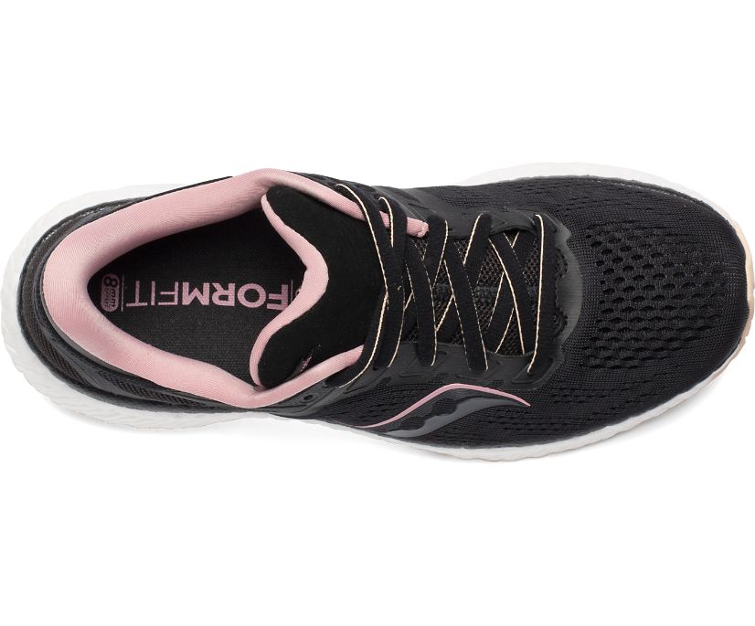 Black / Rose Women's Saucony Hurricane 23 Running Shoes | 2016-SIPYK