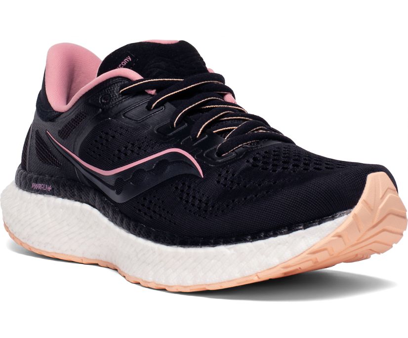 Black / Rose Women's Saucony Hurricane 23 Running Shoes | 2016-SIPYK