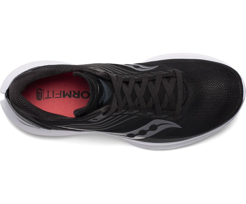 Black / Silver Women's Saucony Kinvara 12 Running Shoes | 1432-PYNIC