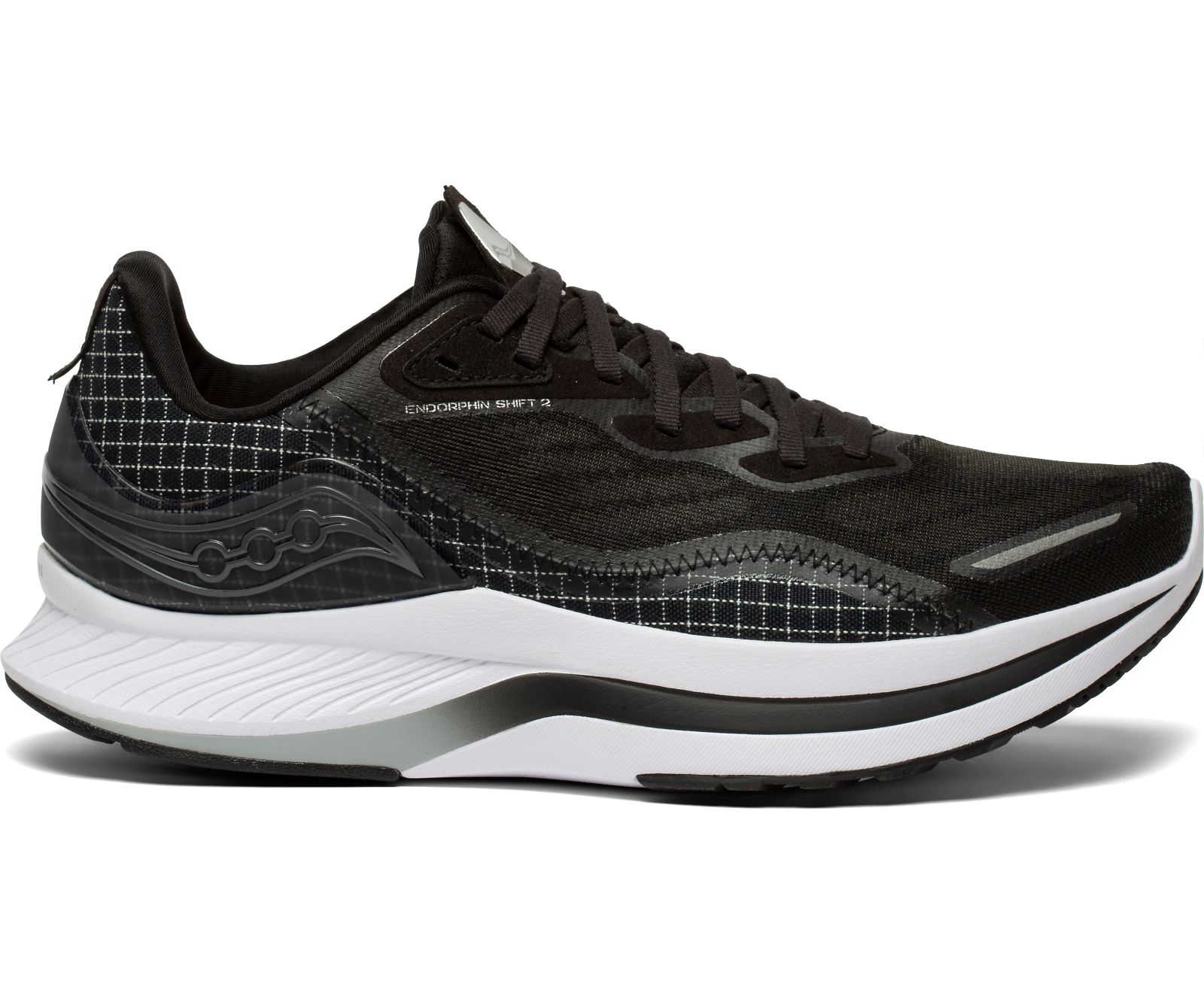 Black / White Men\'s Saucony Endorphin Shift 2 Running Shoes | 3517-EBIYS