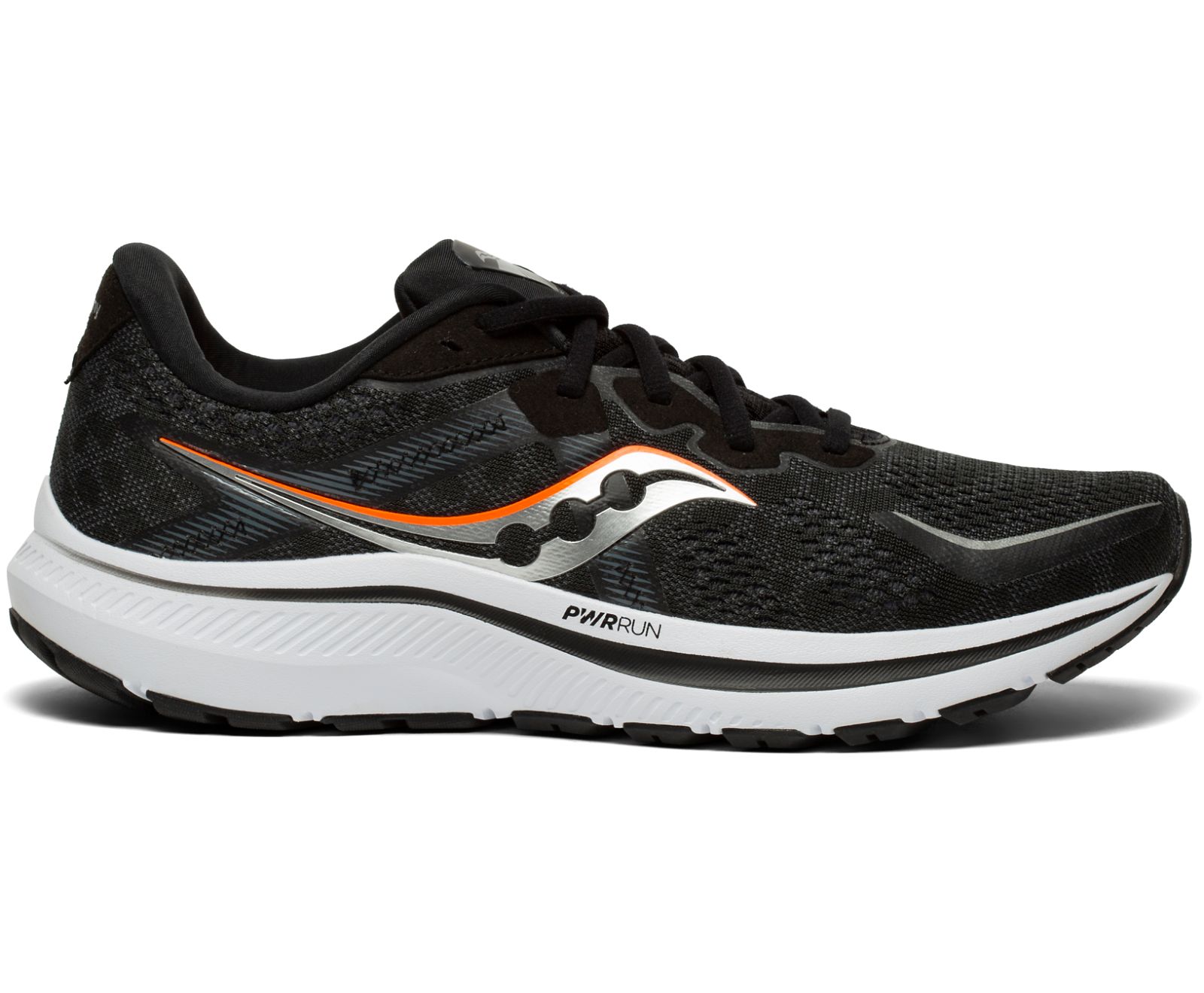 Black / White Men\'s Saucony Omni 20 Wide Running Shoes | 4075-GCMTF