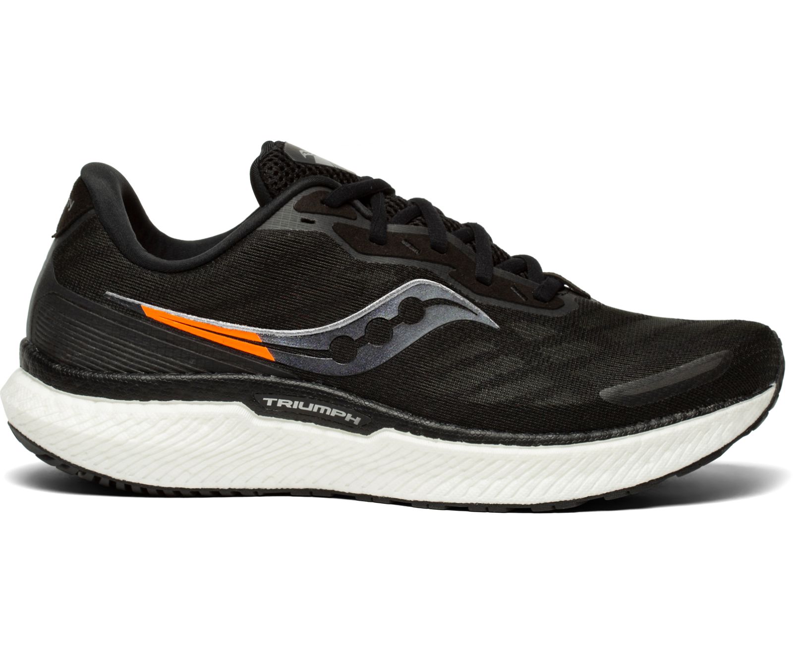 Black / White Men\'s Saucony Triumph 19 Running Shoes | 4982-YSZDF