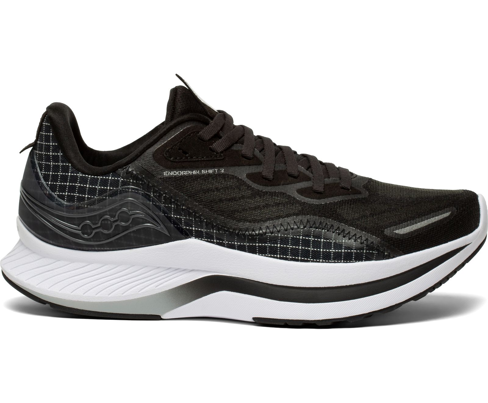 Black / White Women\'s Saucony Endorphin Shift 2 Running Shoes | 0412-EGDKQ