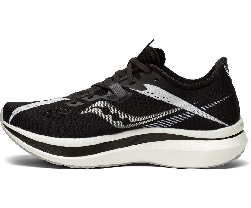 Black / White Women's Saucony Endorphin Pro 2 Running Shoes | 3718-HMGEN