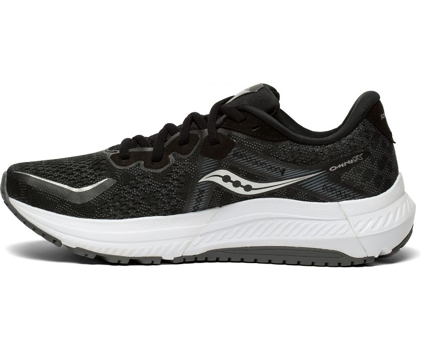 Black / White Women's Saucony Omni 20 Running Shoes | 9012-WVCZD