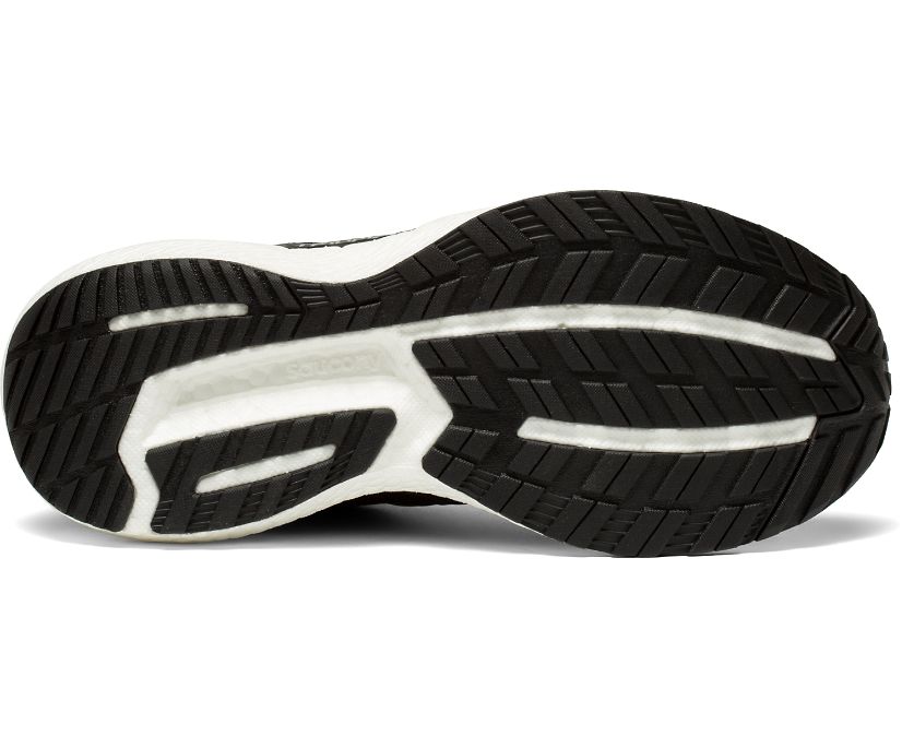 Black / White Women's Saucony Triumph 19 Wide Running Shoes | 4637-PJUWV