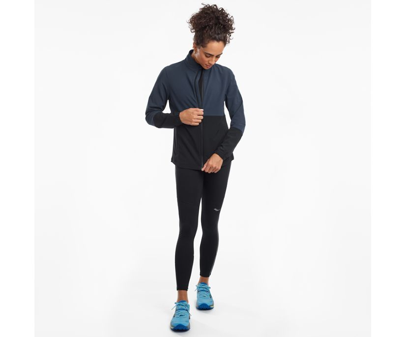 Black Women's Saucony Bluster Jackets | 2107-LKFZP