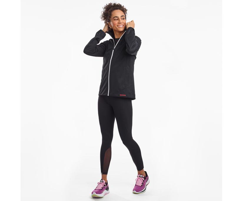 Black Women's Saucony Drizzle 2.0 Jackets | 4263-YBVGK