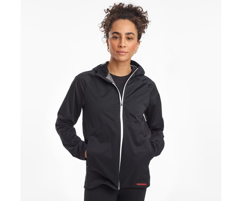 Black Women\'s Saucony Drizzle 2.0 Jackets | 4263-YBVGK