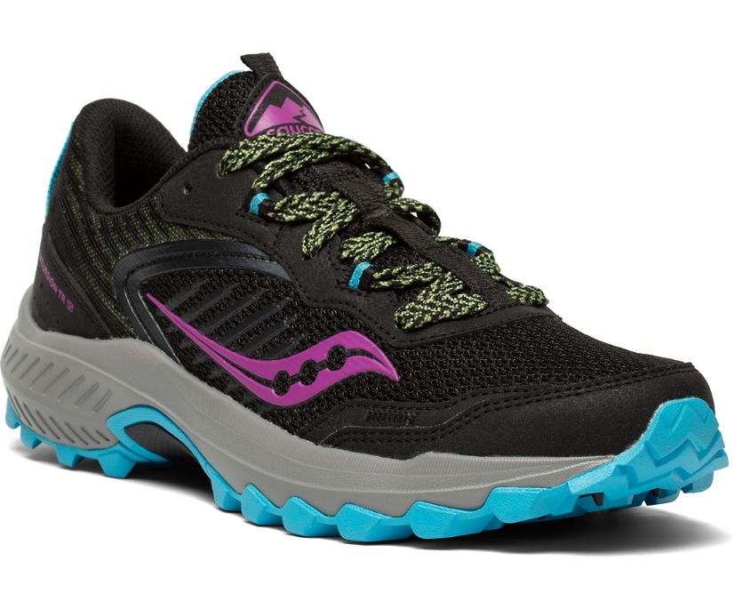 Black Women's Saucony Excursion Tr15 Trail Running Shoes | 8962-OABYD