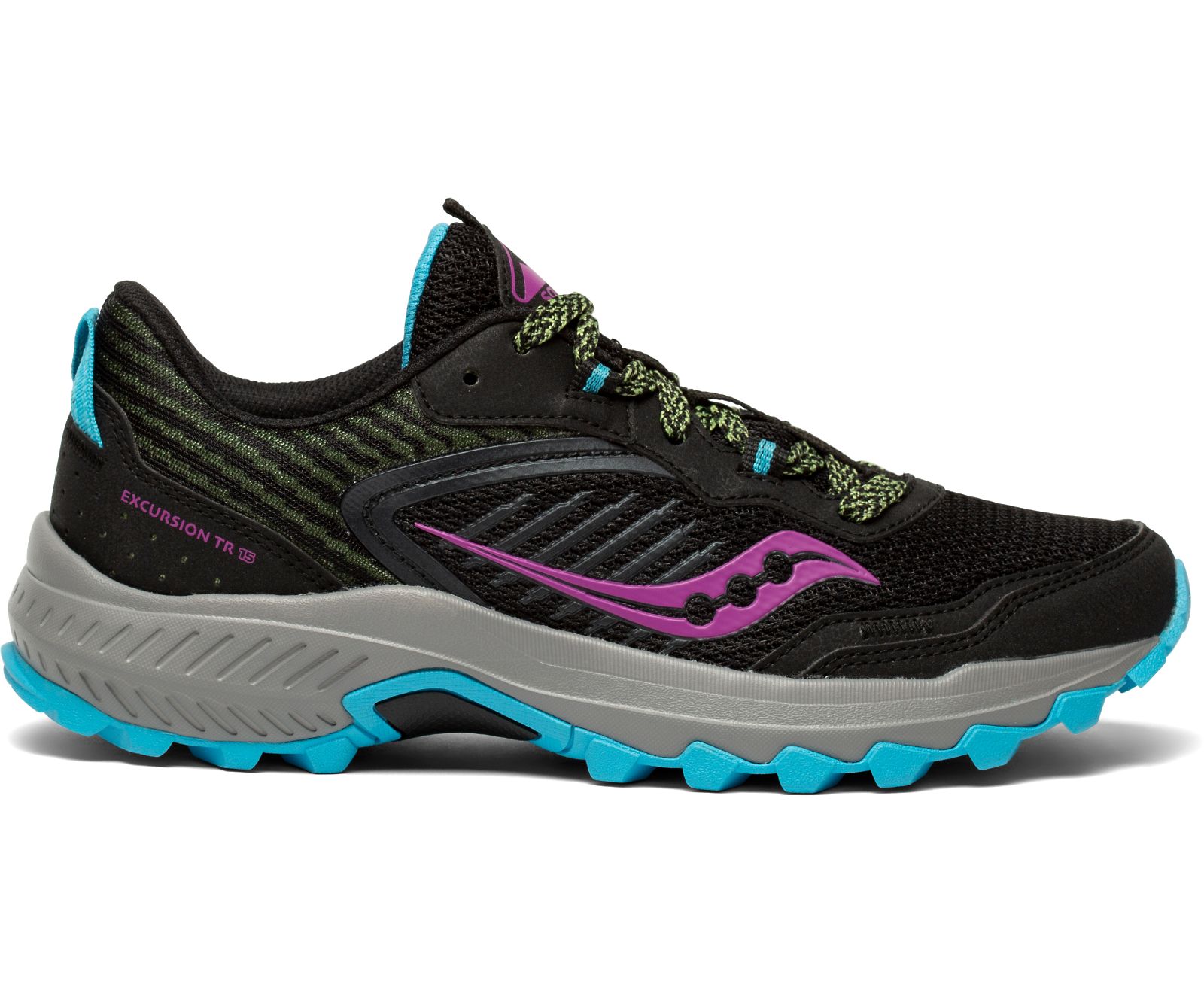 Black Women\'s Saucony Excursion Tr15 Trail Running Shoes | 8962-OABYD