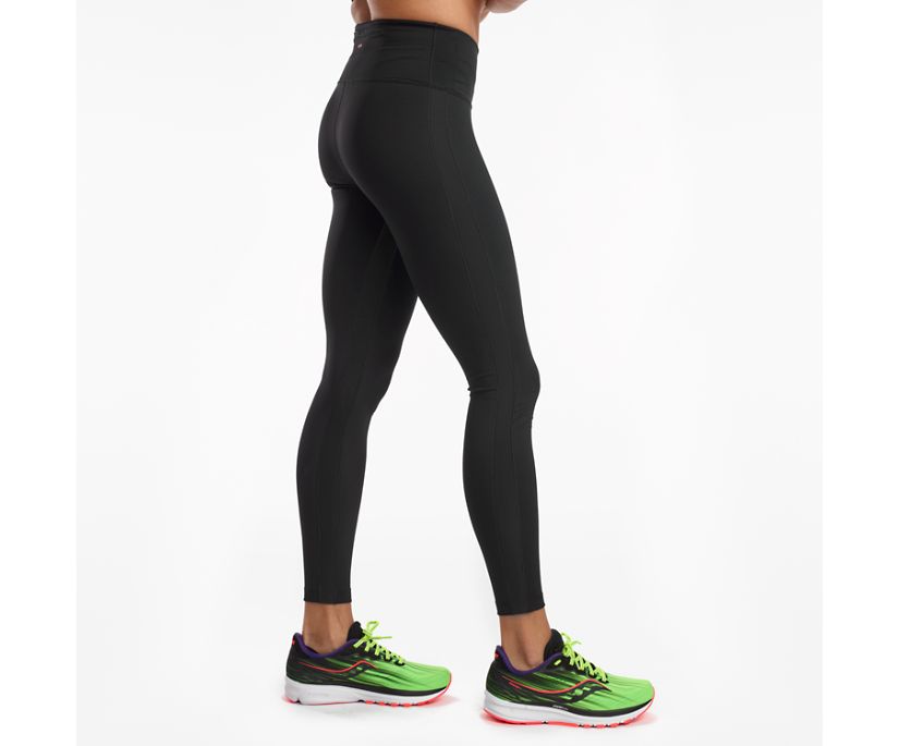 Black Women's Saucony Fortify Pants | 6453-IHKNM