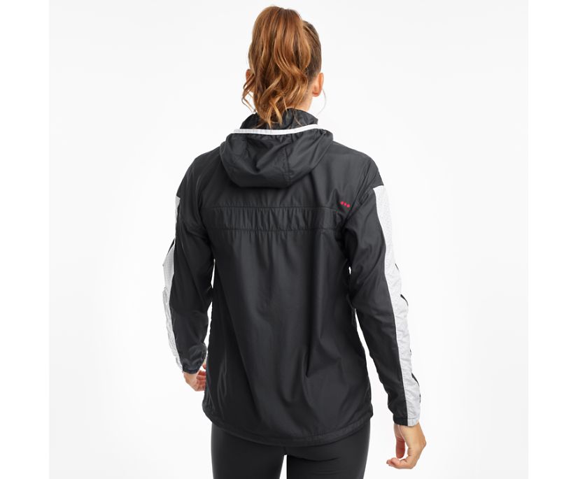 Black Women's Saucony Packaway Jackets | 3084-XTSNU