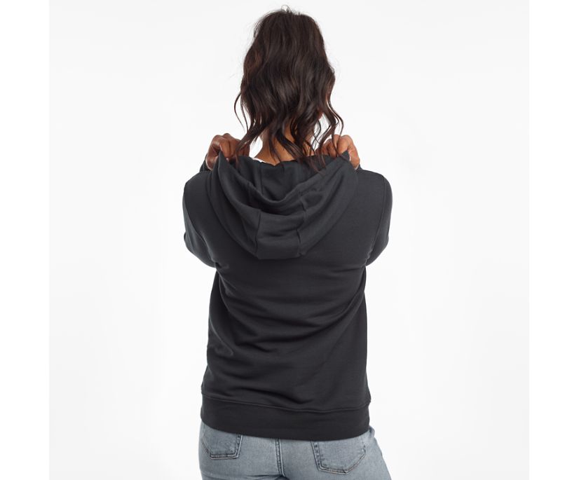 Black Women's Saucony Rested Shirts | 9260-MSVXT