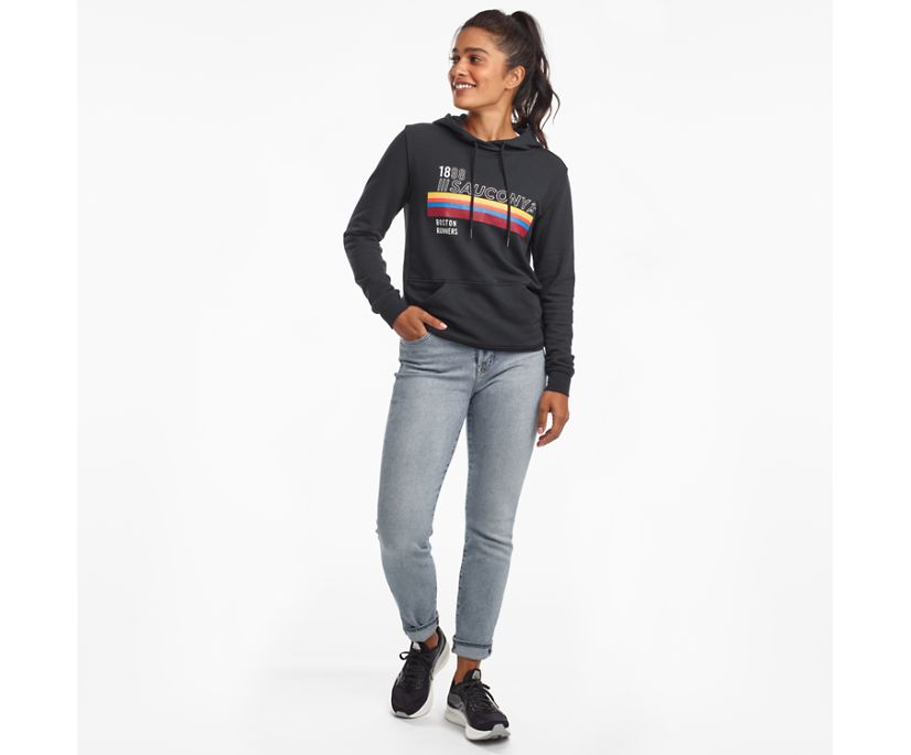 Black Women's Saucony Rested Shirts | 9260-MSVXT