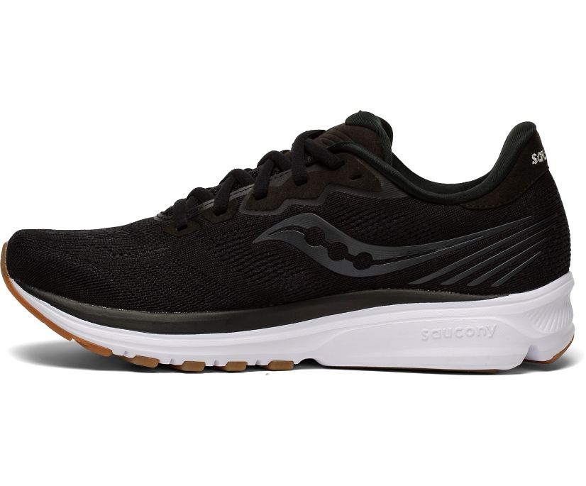 Black Women's Saucony Ride 14 Running Shoes | 6457-DOKYX