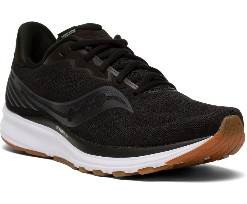 Black Women's Saucony Ride 14 Running Shoes | 6457-DOKYX