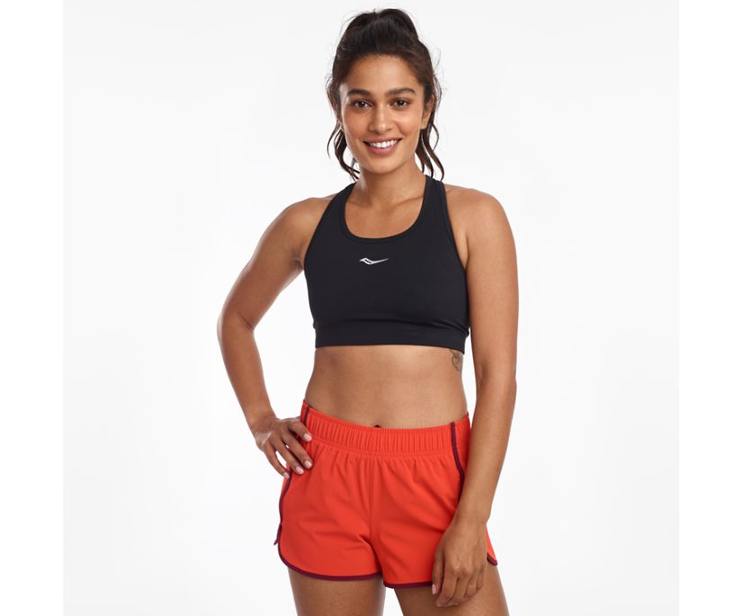 Black Women\'s Saucony Skyrocket Bras | 4706-ADWCV