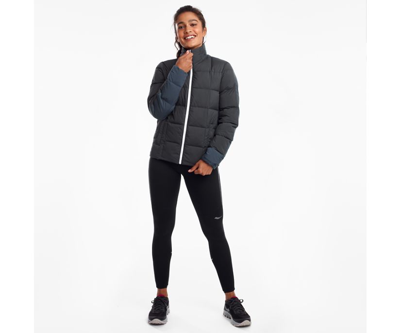 Black Women's Saucony Snowdrift 2.0 Jackets | 9816-OIJTQ