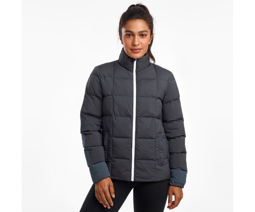 Black Women\'s Saucony Snowdrift 2.0 Jackets | 9816-OIJTQ