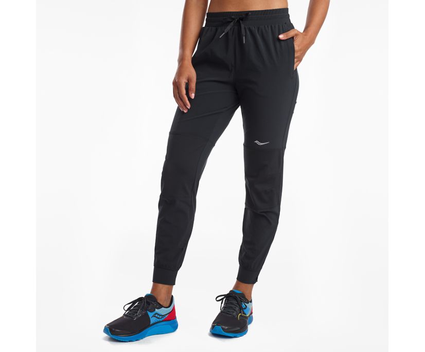 Black Women's Saucony Summit Jogger Pants | 6253-ZWFOL