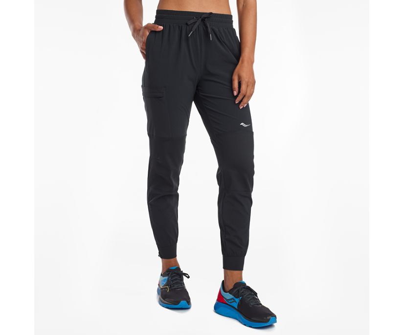 Black Women\'s Saucony Summit Jogger Pants | 6253-ZWFOL