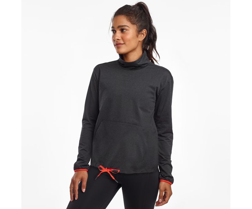 Black Women\'s Saucony Sunday Pocket Jackets | 3796-RSLTA