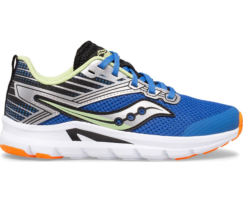 Blue / Black / Green Kids' Saucony Axon Sneakers | 5940-DXRPW