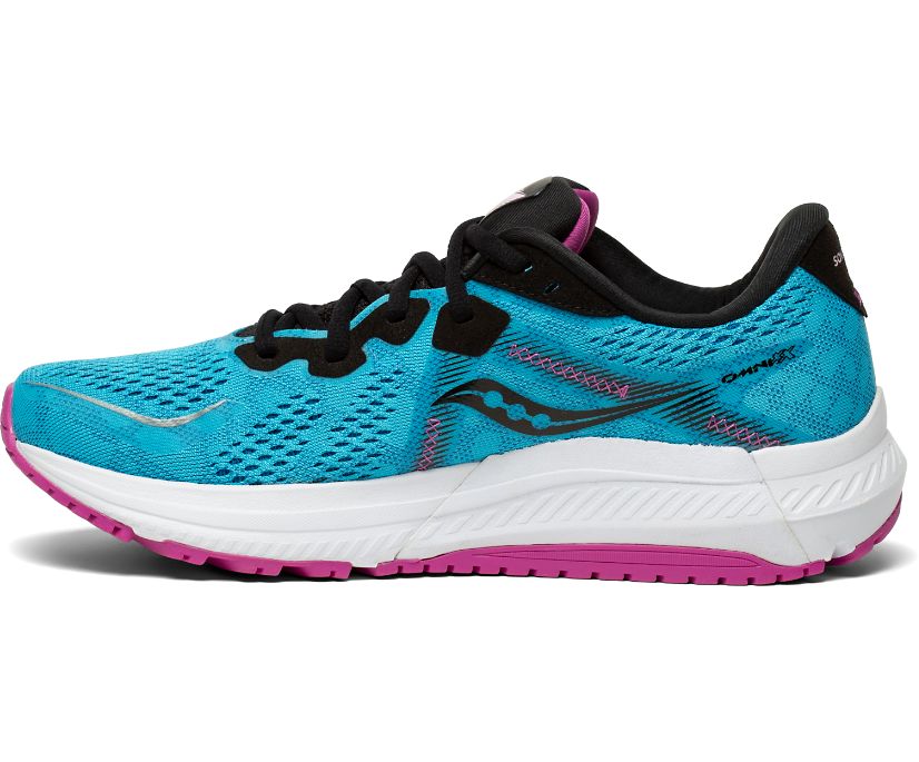 Blue / Black Women's Saucony Omni 20 Running Shoes | 6085-RXSOG