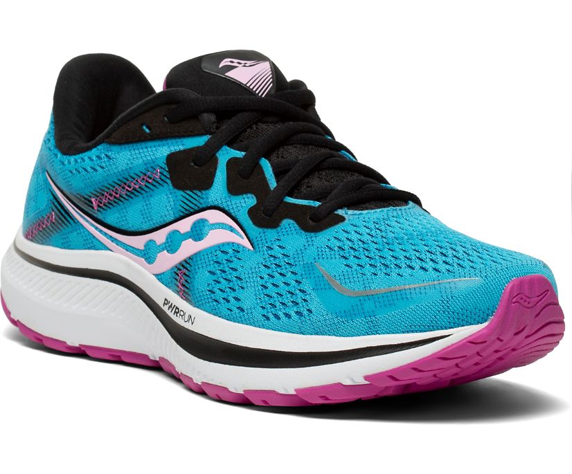 Blue / Black Women's Saucony Omni 20 Running Shoes | 6085-RXSOG