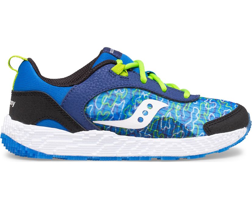 Blue Camo Kids' Saucony Voxel 6000 Sneakers | 7130-AVKLQ